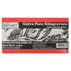 Goiva Para Xilogravura Sinoart 06 Peças