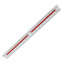 Mini Escalímetro Triangular Trident – 15 cm - comprar online