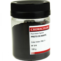 Pigmento Artístico Preto de Marte 215 100g - Cromacolor