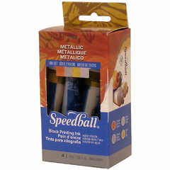 Tinta Para Xilogravura Speedball 37ml Kit C/4 Metálicas - comprar online