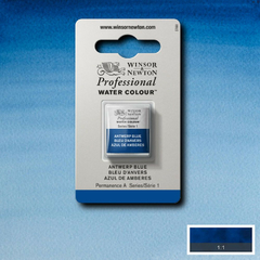 Tinta Aquarela Winsor & Newton Profissional Pastilha S1 010 Antwerp Blue - comprar online