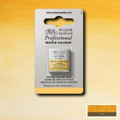 Tinta Aquarela Winsor & Newton Profissional Pastilha S1 425 Naples Yellow Deep - comprar online