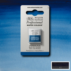 Tinta Aquarela Winsor & Newton Profissional Pastilha S1 538 Prussian Blue - comprar online