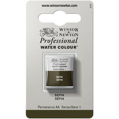 Tinta Aquarela Winsor & Newton Profissional Pastilha S1 609 Sepia