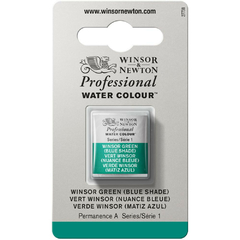 Tinta Aquarela Winsor & Newton Profissional Pastilha S1 719 Winsor Green (Blue Shade)