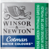 Aquarela Winsor & Newton Cotman Pastilha 329 Intense Green (Phthalo Green)