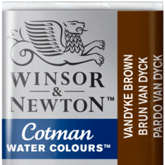 Aquarela Cotman Pastilha Vandyke Brown 676 - Winsor & Newton