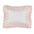 Almofada Retangular 30x50cm Bordada Branco/Rose | Trussardi - Marini