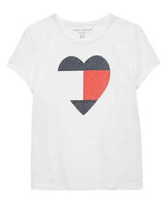 Camiseta Branca Heart Logo TOMMY HILFIGER
