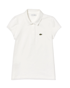 Camiseta Polo Branca LACOSTE - Girl (8 a 16 Anos)