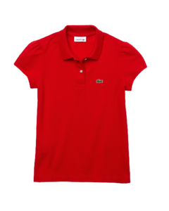 Camiseta Polo Vermelha LACOSTE - Girl (8 a 16 Anos)