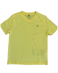 Camiseta Gola V Amarela TOMMY HILFIGER - Boy (8 a 16 Anos)