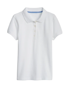 Camiseta Polo Branca GAP - Girl (8 a 16 Anos)