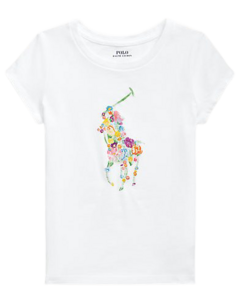 Camiseta Branca Floral RALPH LAUREN - Menina - comprar online