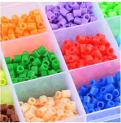 15 Colores Hama Beads+pinza+papel+1 Base 15 Cm 1500 Unidades
