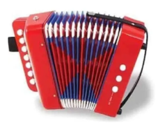 Acordeon Mini Instrumento Musical Niños Teclas Didáctico