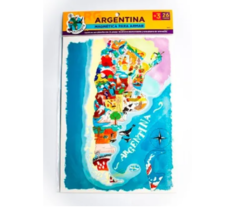 Rompecabezas Mapa Argentina Magnético Puzzle 26pzs Didáctic