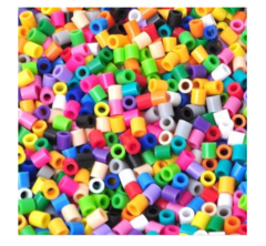 2000 Canutillos Hama Beads+base 15cm Colores Mixtos Midi - comprar online