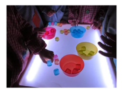 Cubos Coloridos Mesa Lumínica Estimulación Sensorial Didácti en internet