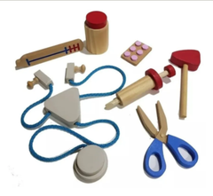 Set De Doctor Infantil De Madera Juego De Dramatización