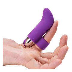 Vibrador para dedo USB 10 modos violeta - comprar online
