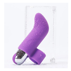 Vibrador para dedo USB 10 modos violeta - tienda online