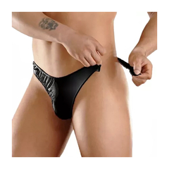 Tanga masculina de eco cuero con velcro - comprar online