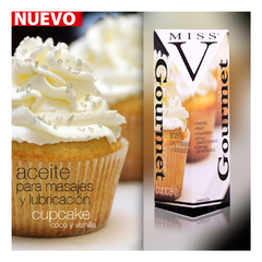 Aceite para masajes comestible y lubricante sabor cupcake sin TACC - comprar online