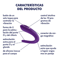 Estimulador doble para parejas Satisfyer en internet