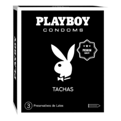 Preservativos con tachas Playboy x3 unidades