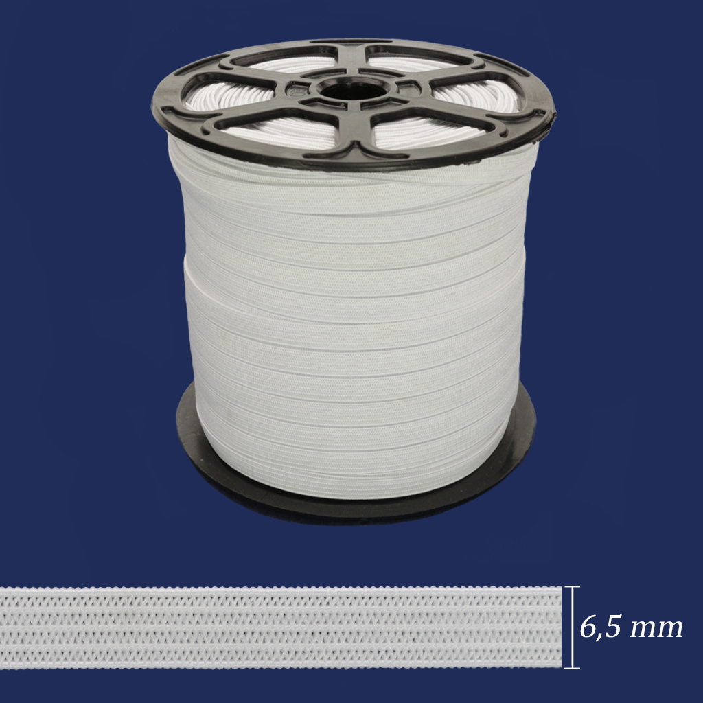 Elástico de embutir 06,5 mm Zanotti Juiz 7 branco c/ 100 m - comprar online