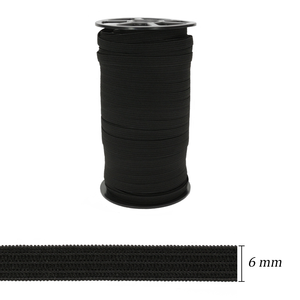 Elástico de embutir 06,5 mm Zanotti Juiz 7 preto c/ 100 m - comprar online