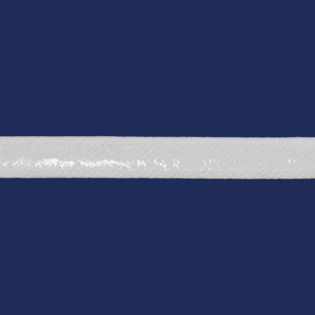 Elástico decorado 10 mm Estrela Iris II S/B SIL 10 branco c/ 50 m