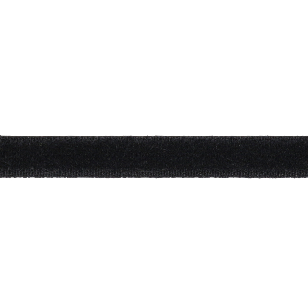 Elástico decorado 06 mm Estrela Stretch Velvet 6 preto c/ 50 m