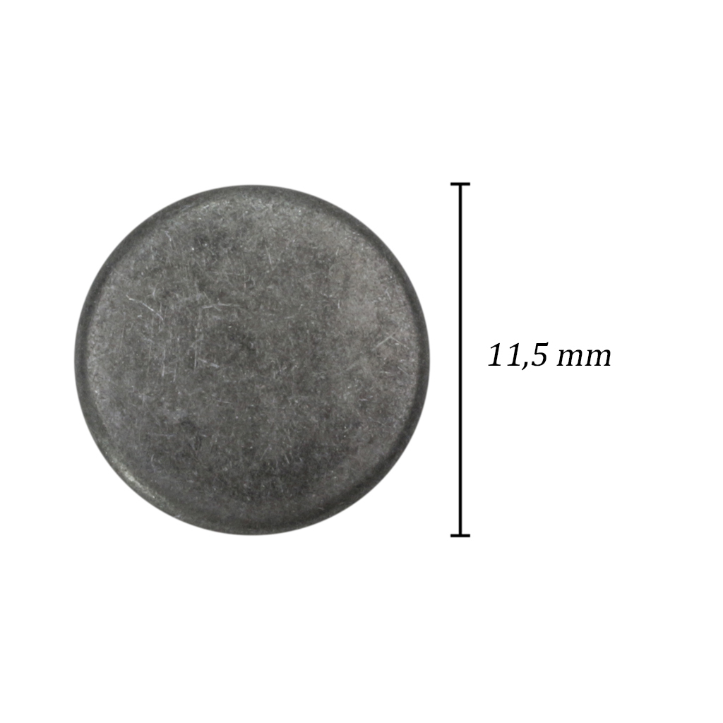 Botão de pressão latão 11,5 mm Eberle BT7.115.38.EE.L GRA c/ 200 un - comprar online