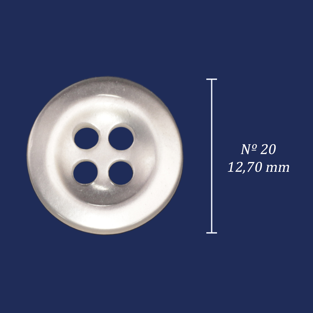 Botão de casear 13 mm Corozita 1021/20 branco c/ 144 un na internet