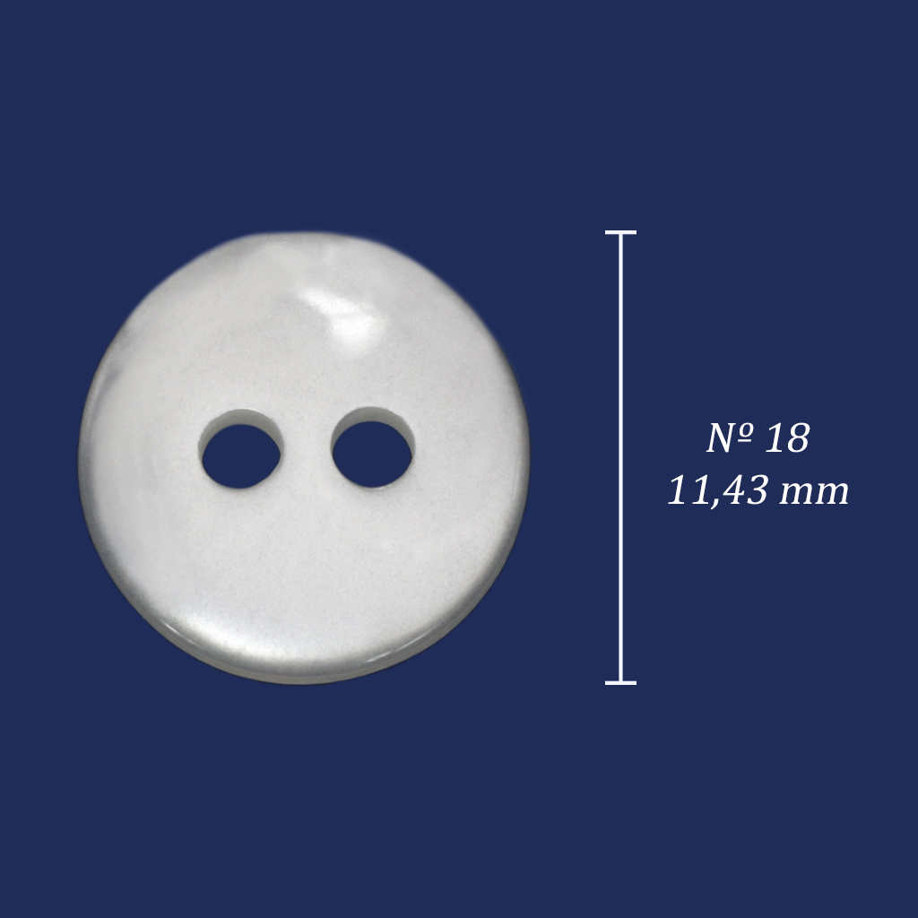 Botão de casear 11 mm Corozita 1025/18 branco c/ 144 un na internet