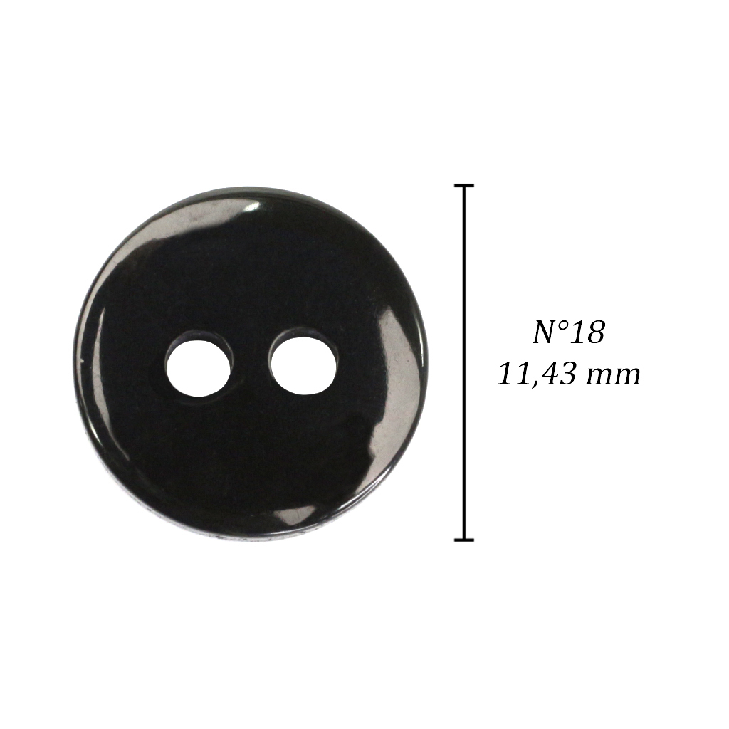 Botão de casear 11 mm Corozita 1025/18 preto c/ 144 un na internet