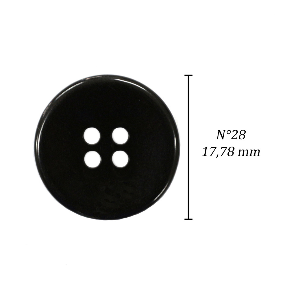 Botão de casear 18 mm Corozita 1028/28 preto c/ 144 un na internet
