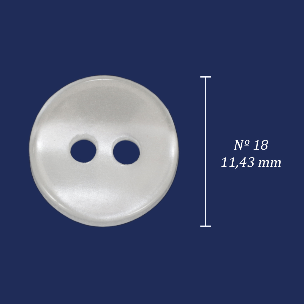 Botão de casear 11 mm Corozita 1182/18 branco c/ 144 un na internet