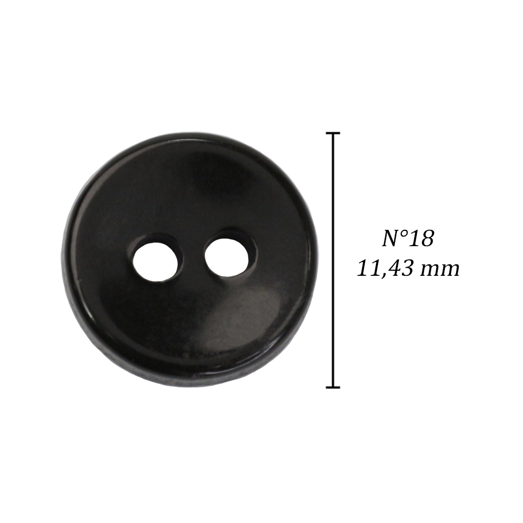 Botão de casear 11 mm Corozita 1182/18 preto c/ 144 un na internet