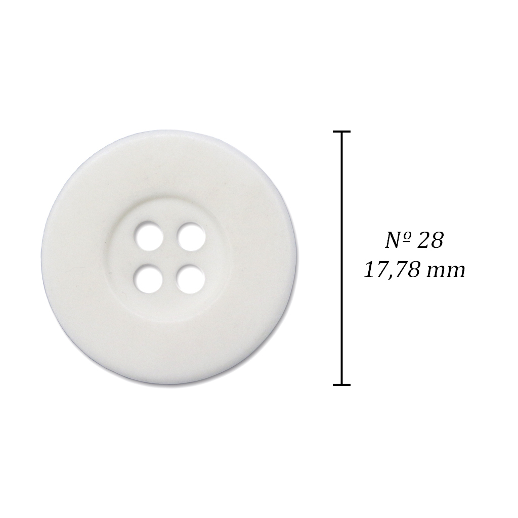 Botão de casear 18 mm Corozita 1262/28 branco c/ 144 un na internet