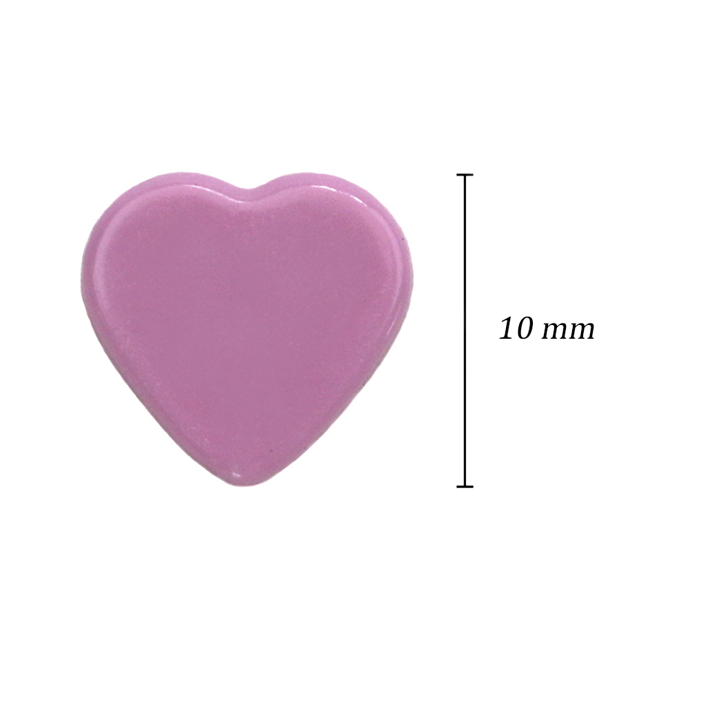 Botão de pressão plástico 10 mm Ritas 10 coração flamingo c/ 200 un - comprar online