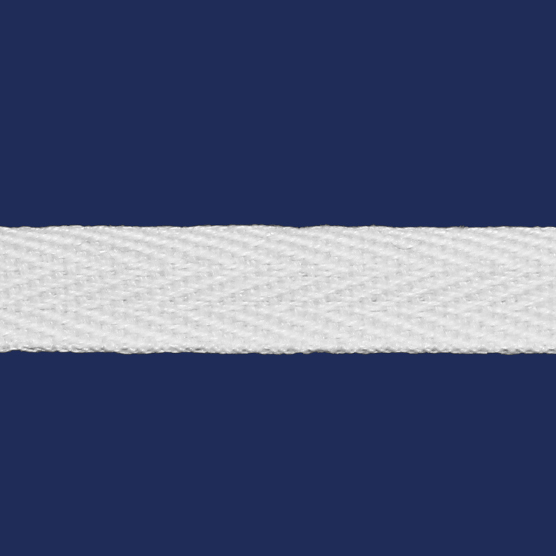 Cadarço de algodão 10 mm branco Haco 1055119/1 c/ 50 m