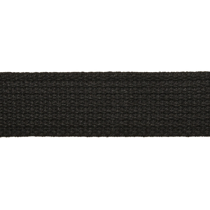 Cadarço de algodão 30 mm preto Haco 1566806/1 c/ 25 m