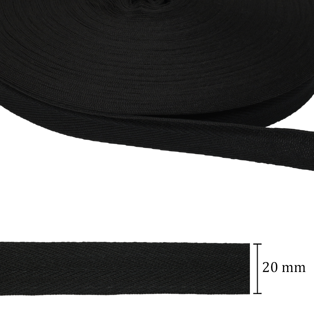 Cadarço misto 20 mm preto Cordex AT 20 c/ 50 m na internet