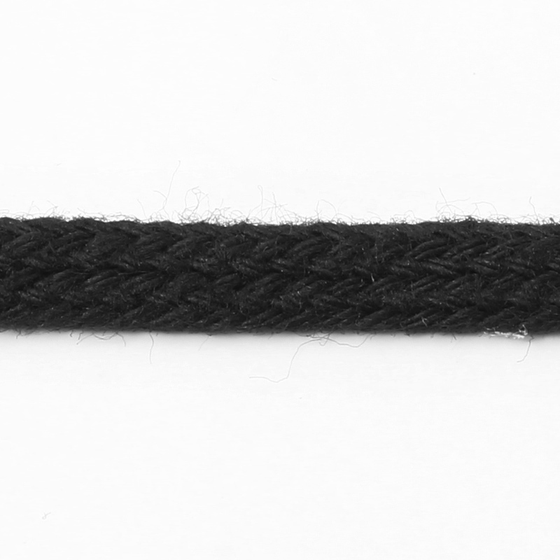 Cordão de algodão 04 mm preto Cordex A4 c/ 100 m