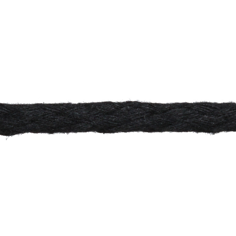 Cordão de algodão 08 mm preto Cordex A23 c/ 50 m