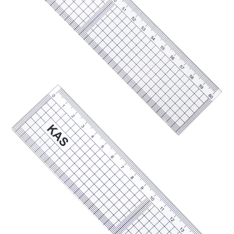 Régua para patchwork 4,5 x 60 flexível Kasmaq 4560 c/ 1 un