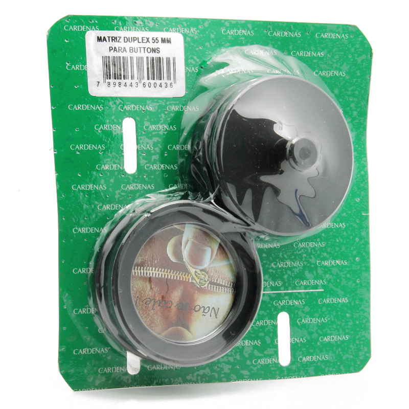 Matriz duplex redonda para button Cardenas 55 mm c/ 1 un